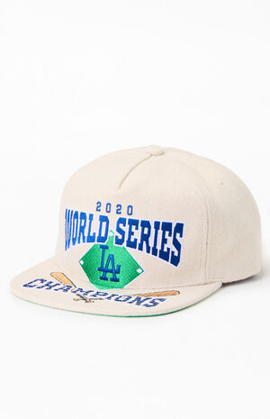 LA Dodgers 2020 World Series Champions Snapback Hat image number 4