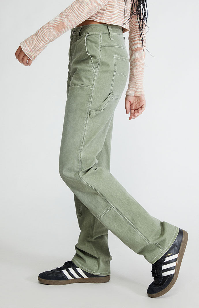 Olive carpenter shop pants