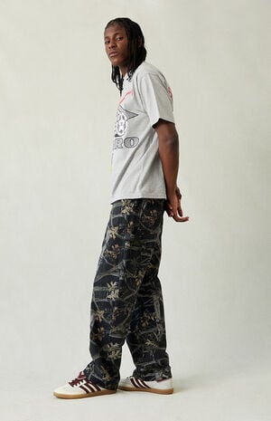 Dylan Tree Camo Carpenter Baggy Jeans
