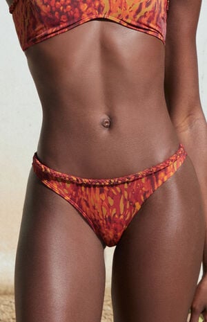 Brown Jessie Braided Low Rise Bikini Bottom image number 2