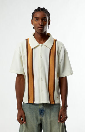 Cream Sloan Textured Camp Shirt image number 1