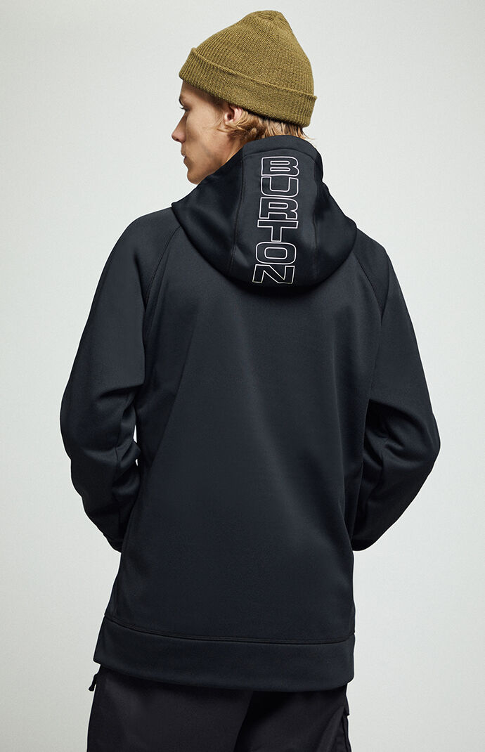 Black Crown Bonded Pullover Hoodie
