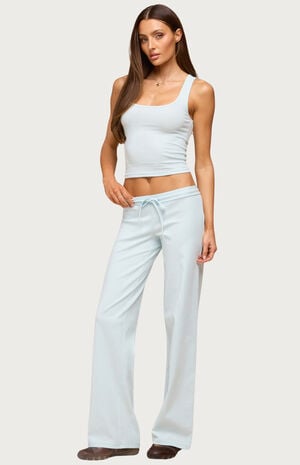 Linda Ribbed Scoop Neck Tank Top image number 4