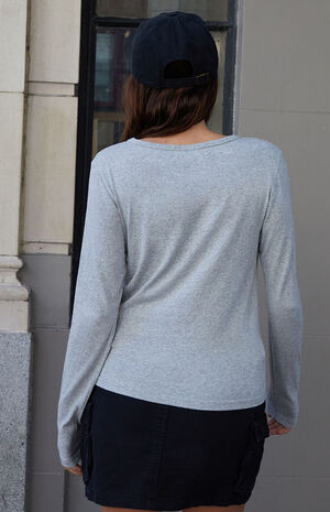 Silver Leah Long Sleeve Top image number 4