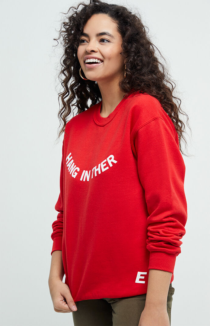 Hang In There Crew Neck Sweatshirt