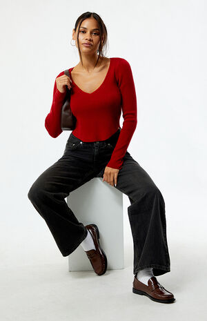 Woodland V-Neck Sweater image number 4