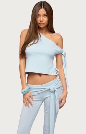 Adara Tied One Shoulder Top image number 1