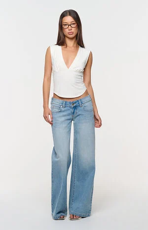 Jody 00 Low Rise Wide Leg Jeans image number 1