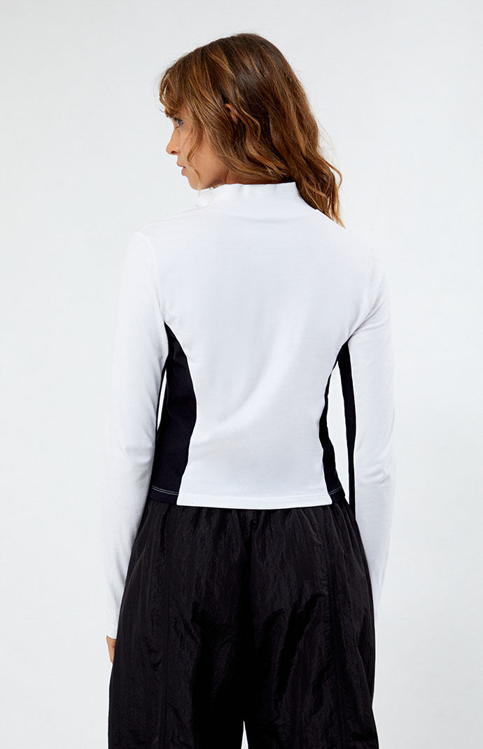 x PacSun Racer Zip Up Long Sleeve Top