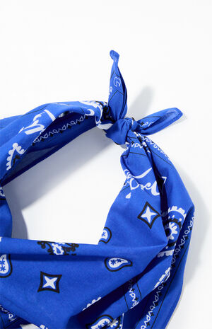 Blue Paisley Bandana image number 4