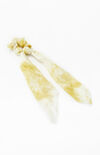 Yellow Tie Dye Flowy Scrunchie Yellow Tie Dye Flowy Scrunchie image number null
