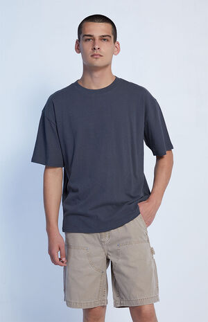 Solid Oversized Boxy T-Shirt image number 1
