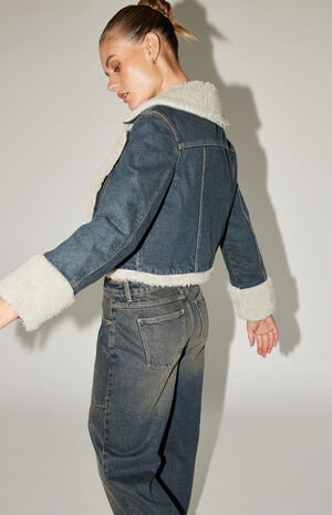 Nightlife Denim Sherpa Jacket image number 2