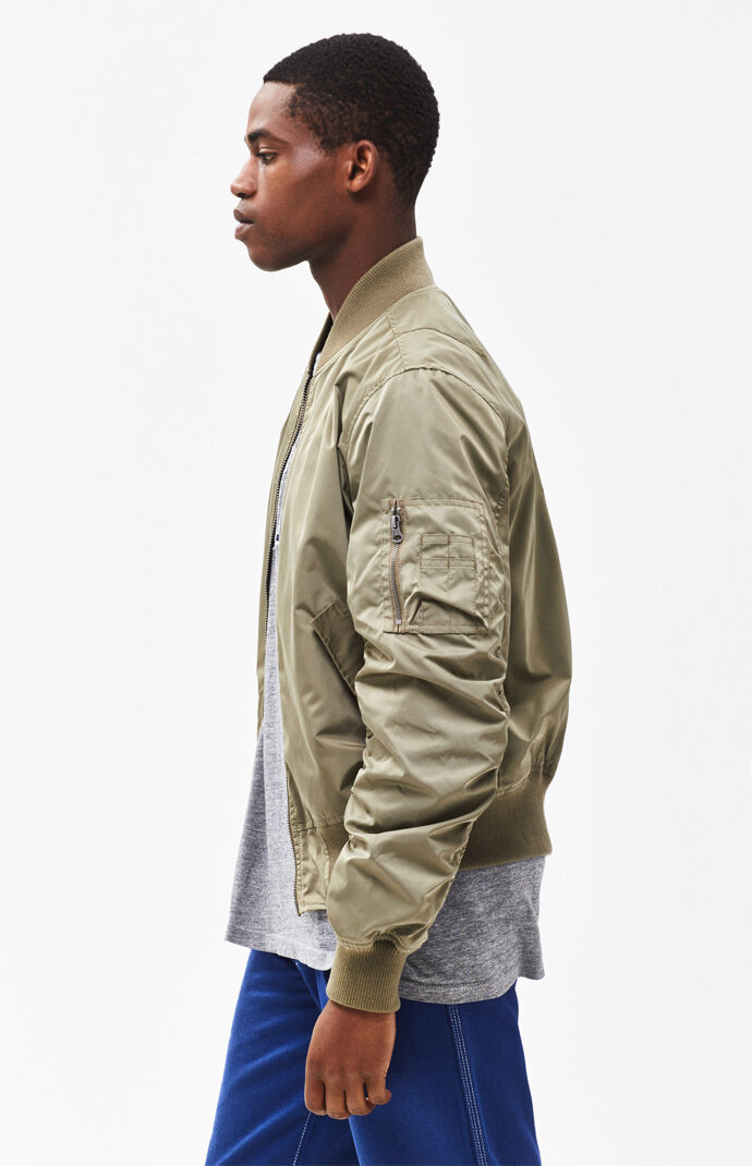 pacsun denim bomber jacket