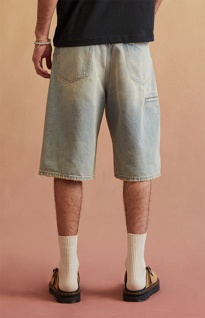 RARE DNM EDIT Light Blue Baggy Denim Shorts | PacSun