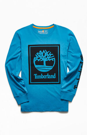 Organic Front Stack Logo Long Sleeve T-Shirt image number 1
