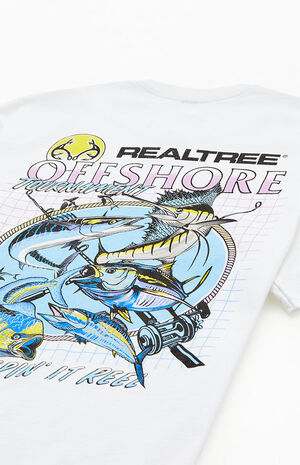 Men's Realtree Offshore T-Shirt in White - Size Medium