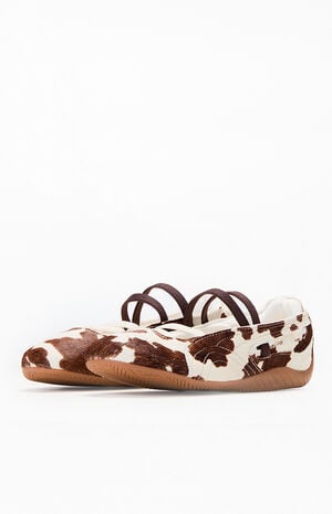 Women's Speedcat Cow Print Ballet Flats image number 2