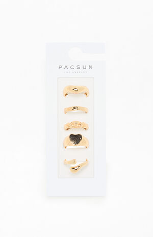 5 Pack Maddy Chunky Rings image number 3