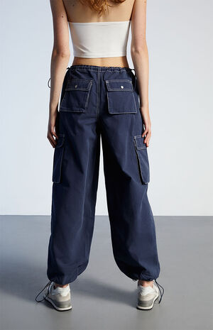 Low Rise Cargo Baggy Pull-On Pants image number 4