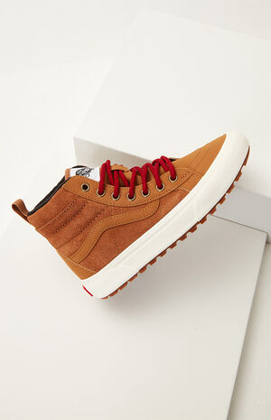 Kids Light Brown Sk8-Hi MTE-1 Shoes image number 1