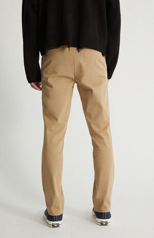 Khaki Slim Chino Comfort Stretch Pants image number 4