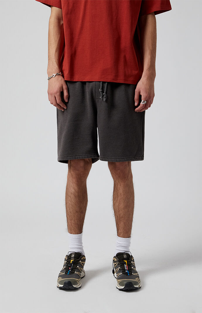 PacSun Charcoal Fleece Volley Shorts PacSun