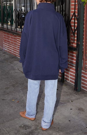 New York Missy Half Zip Sweatshirt New York Missy Half Zip Sweatshirt image number 3