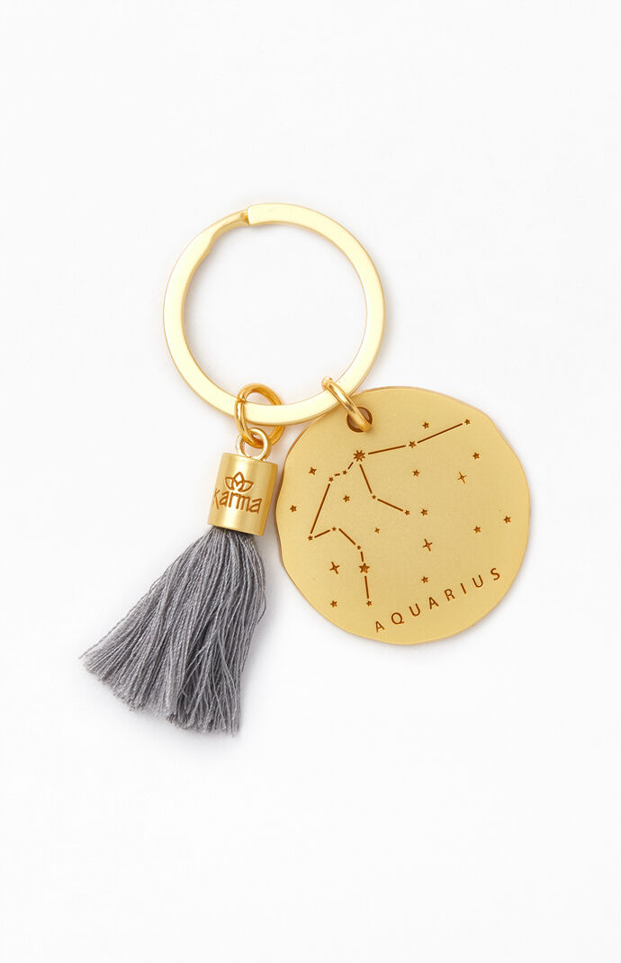 Aquarius Zodiac Keychain