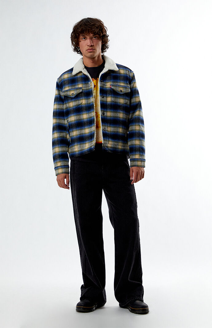 Levi's Plaid Sherpa Trucker Jacket | PacSun