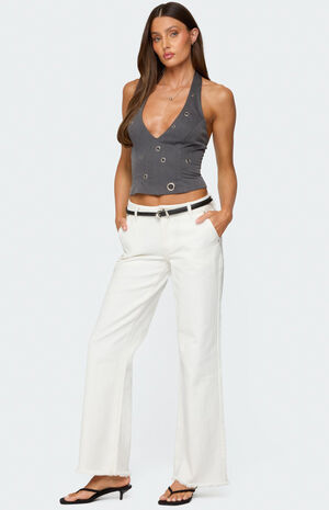 Sakura Grommet Halter Top image number 4