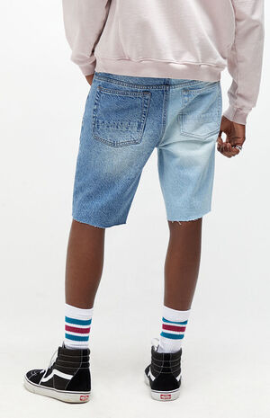 Mike Split Cutoff Denim Shorts image number 4