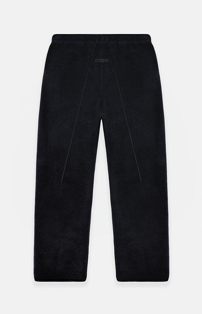 Fear of God Essentials Jet Black Sherpa Polar Fleece