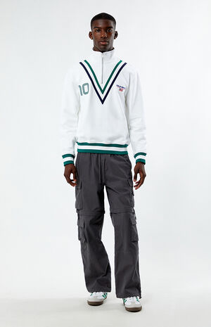 Mock Neck Quarter Zip Sweatshirt image number 4