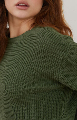 Babe Waffle Knit Sweater image number 3