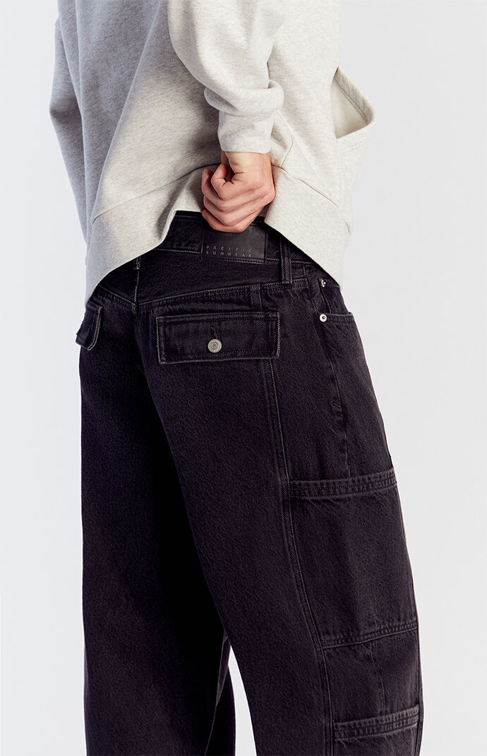 Pacsun Blake Extreme Baggy Jeans Cargo Black | PacSun