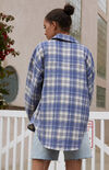 Plaid Oversized Shacket Plaid Oversized Shacket image number null