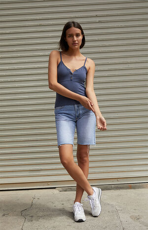 Navy Tiffany Tank Top image number 2