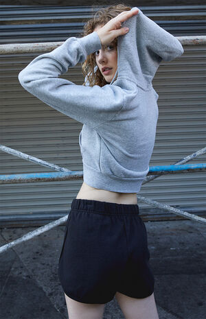 Heather Grey Crystal Hoodie image number 3