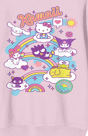 Hello Kitty & Friends Riding Rainbow Crew Neck Sweatshirt image number 2