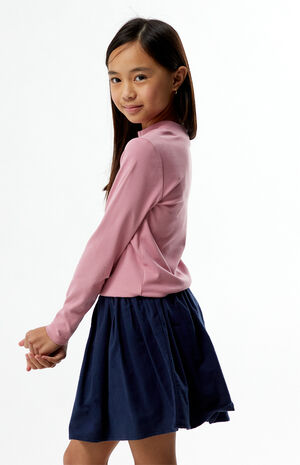 Mauve Long Sleeve Mock Neck Shirt image number 3