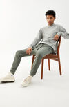 Green Zip Pocket Fleece Pants Green Zip Pocket Fleece Pants image number null