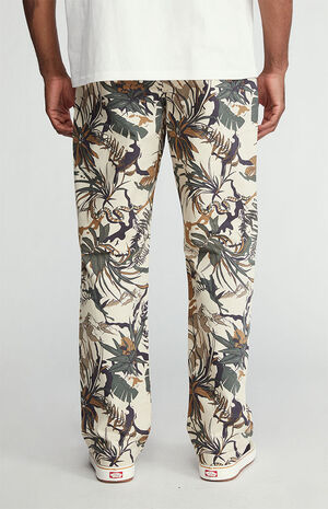 Cream & Brown Authentic Chino Loose Pants image number 4