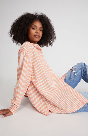 Striped Oversized Shirt image number 3
