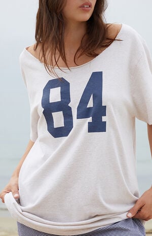 Light Gray Penelope 84 Off-The-Shoulder Oversized Top image number 2