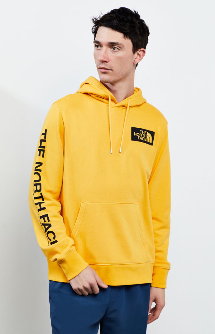 the north face yellow hoodie