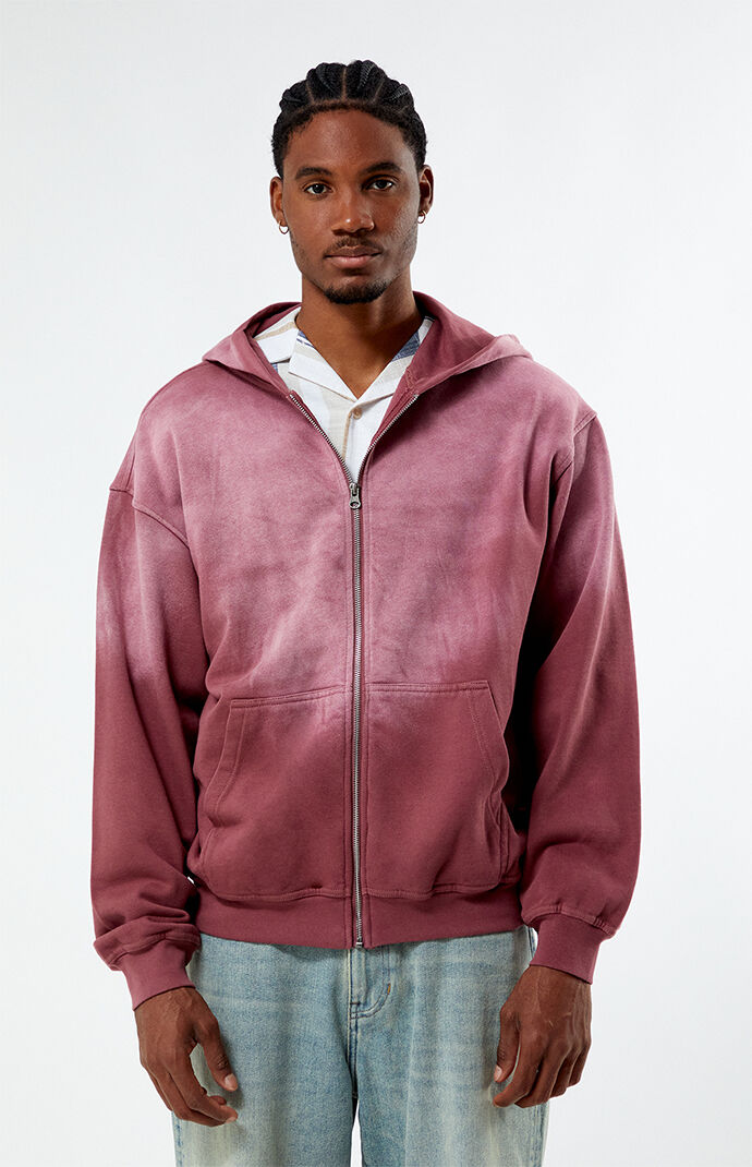 PacSun Heavyweight Spray Zip Hoodie PacSun