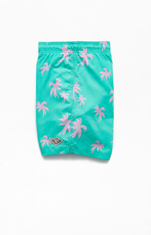 Pink Palms 17" Swim Trunks image number 3