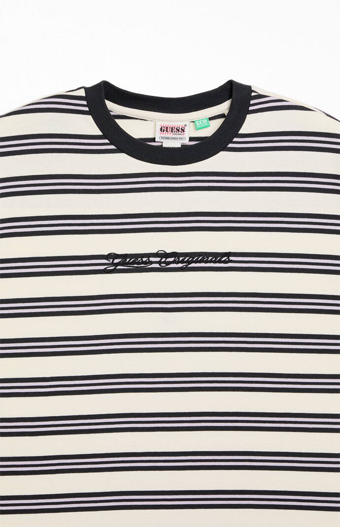 GUESS Originals Horizontal Black Striped T-Shirt | PacSun