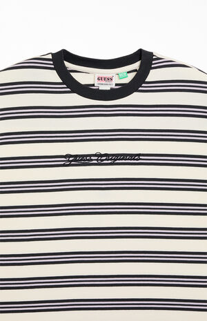 Horizontal Black Striped T-Shirt image number 2